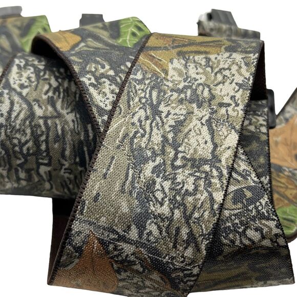 Suspenders Hunting Mossy Oak Real Tree Made in USA Camouflage Elastic Adjustable - Picture 4 of 15